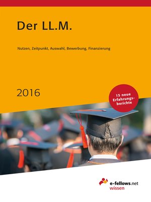 cover image of Der LL.M. 2016